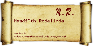 Masáth Rodelinda névjegykártya